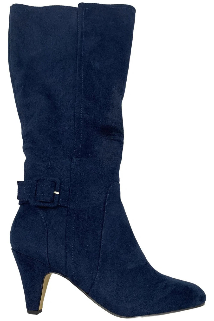 Bella Vita Women's Wide-Calf Knee-High Boots Troy II Plus Nvy Suede - Narrow